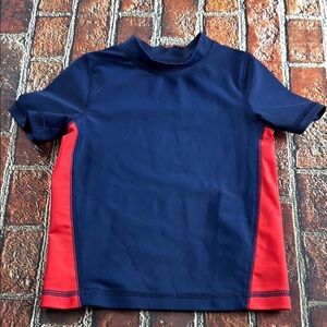 Circo Blue and Red Rashguard Swim Top UV Protection